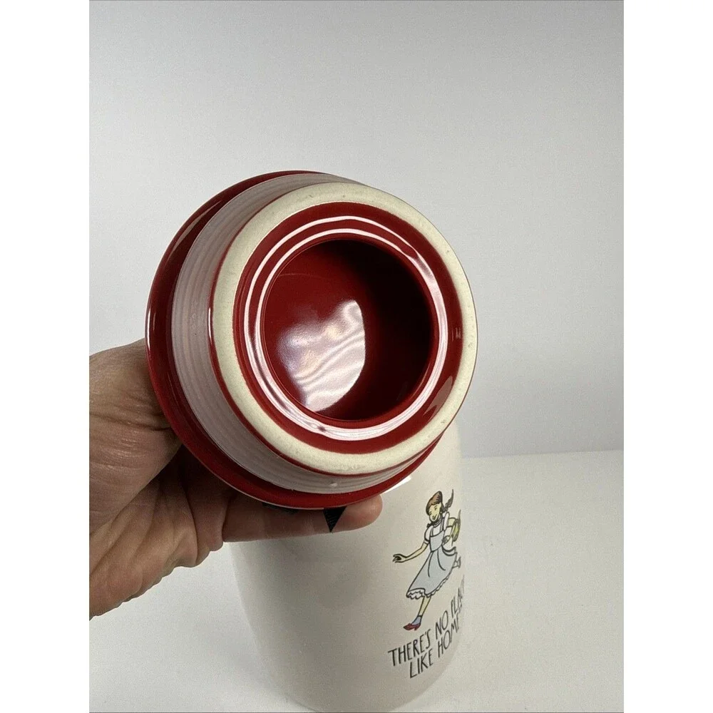 RAE DUNN Wizard Of Oz There’s No Place Like Home Canister W/Dorothy Red Lid